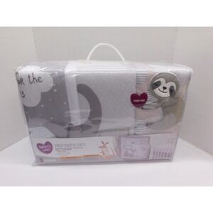 NEW Parent's Choice Neutral Sloth Elephant Ultra Soft Nursery Crib Bedding Set 3